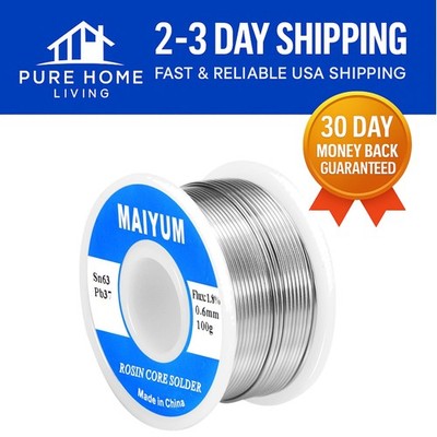 Reliable 0.6mm 100g Tin Lead Solder Wire with Rosin Core for Strong Connections