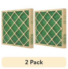 2PCS Flanders 14" x 20" x 1" Nested Glass MERV 1 Air Filter 4 Filters 