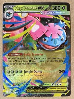 Mega Venusaur Ex Holo Mega Evolution Black Star Promo 013 Pokemon TCG