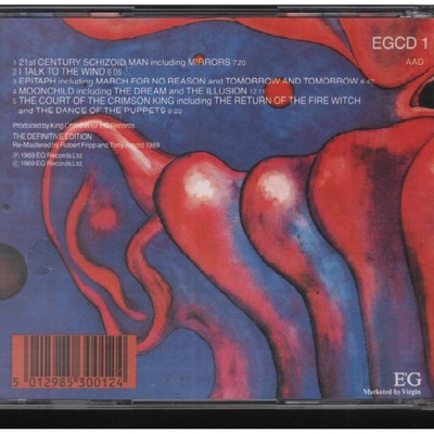 King Crimson CD In The Court Of The Crimson King EG – EGCD1EG
