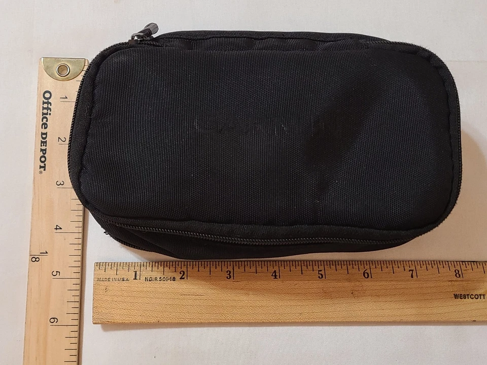 Garmin Bag  Black Portable Travel Soft Pouch 4" X 8" Small GPS Storage Case EUC  - Image 3 of 4