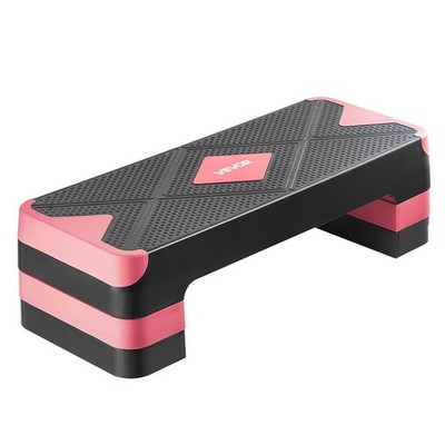 VEVOR Aerobic Exercise Step Platform, 28-Inch Workout Aerobic Stepper, Height Ad