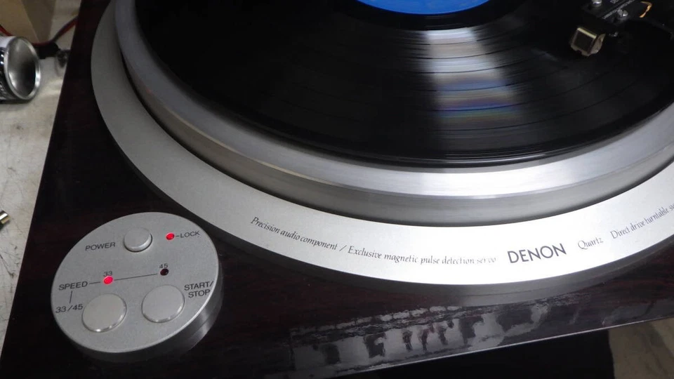 Denon DP-59M Direct Drive Turntable with Ortofon FF15 MkII Used 1984 - Image 2 of 4