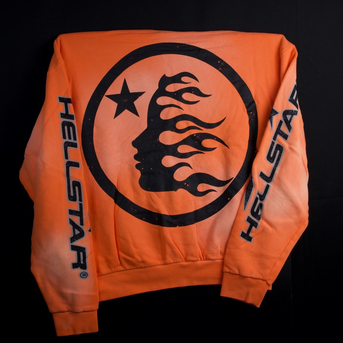 Hellstar Fire Orange Hoodie Authentic Size - XL ✓ Trusted Seller 