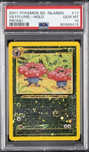 2001 POKEMON SOUTHERN ISLANDS PROMO #17 VILEPLUME-HOLO PSA 10