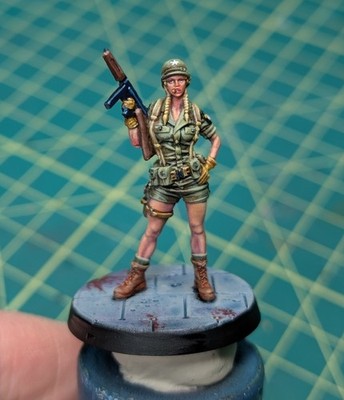 REICHBUSTERS: Projekt Vril Sally Mini Figure & Cards NEW! Painted