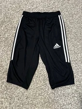 adidas Softball Pants Women's S Black Three Stripe Pockets MINT CONDITION