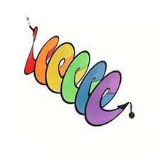  Yard Garden Wind Spinner, Colorful Hanging Decoration for Spiral Wind Spinner