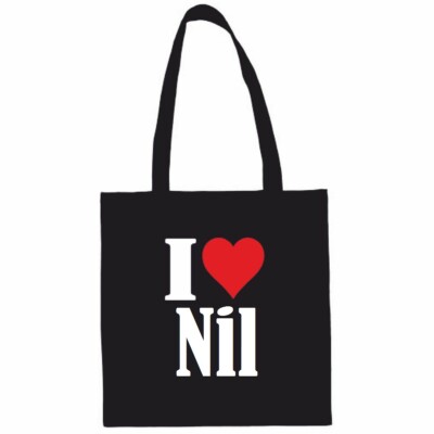 Tasche Beutel Baumwolltasche I Love Nil Geschenk Geburtstag Valentinstag Weihnac