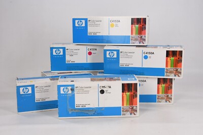 7 HP Color LaserJet Print Cartridges for HP LaserJet 8500-8550 
