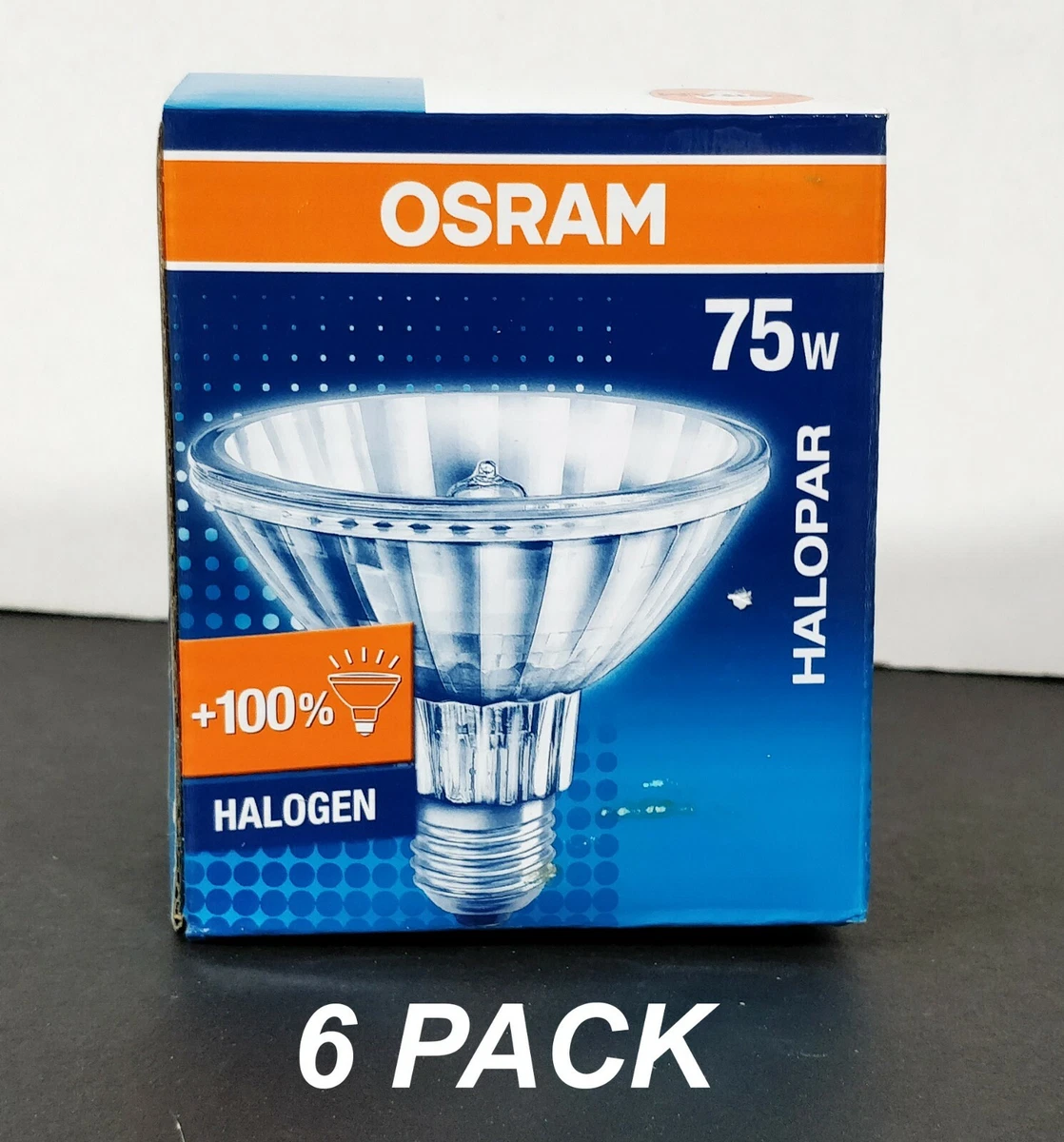 6 x 75W Halogen PAR30 Reflector Spotlight Globes Bulb Lamp E27 Screw 30 Degree
