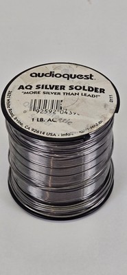 Audioquest Genuine Silver Solder 1 lb Best Contact & Sound, Easy Flow