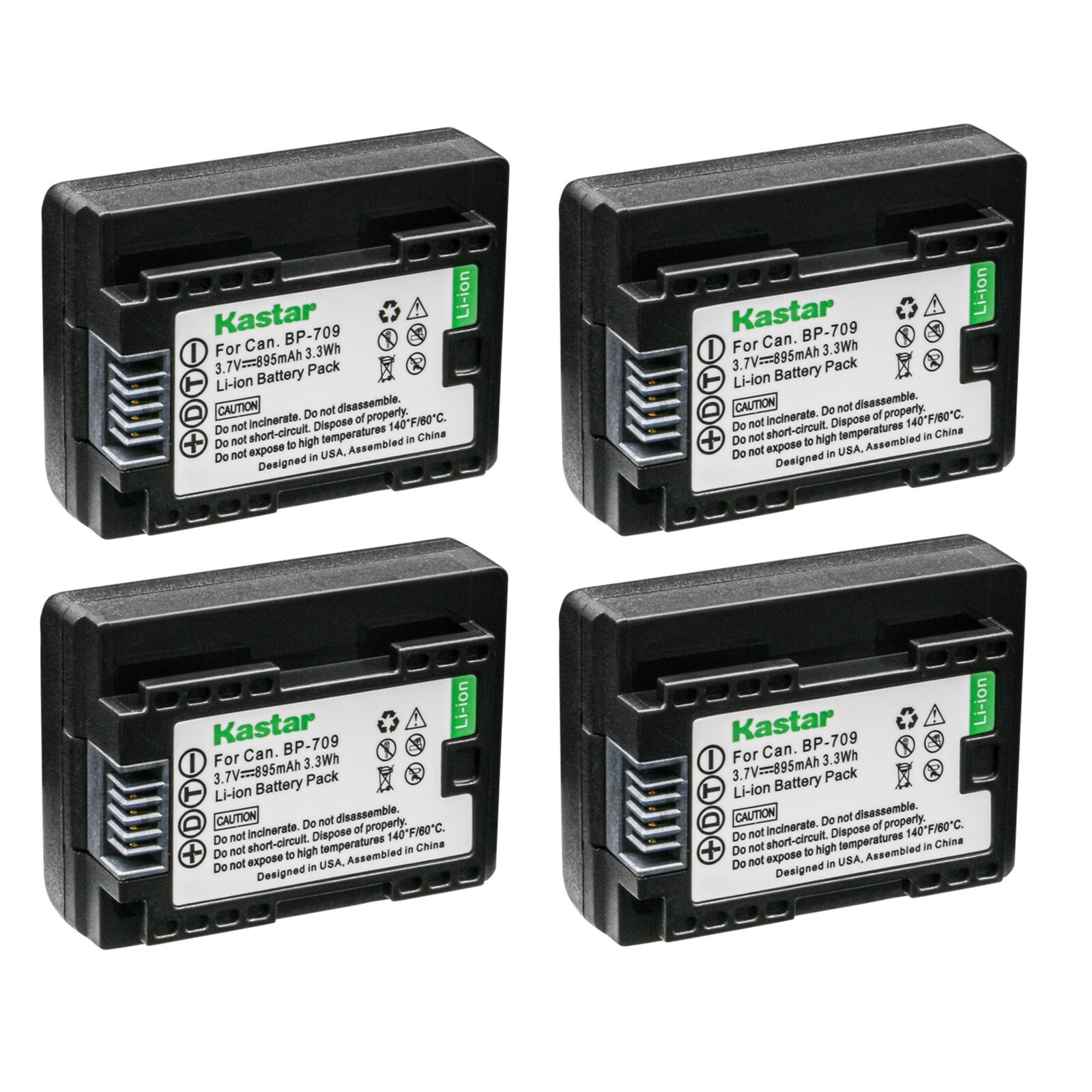 Kastar BP-709 Replacement Battery Pack for Canon VIXIA HF R30 HFR30 HF R32 HFR32