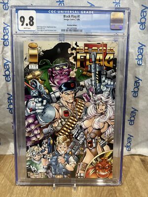 BLACK FLAG 1 CGC 9.8 TODD MCFARLANE DAN FRAGA YOUNGBLOOD HTF ANGELA SPAWN HAUNT 