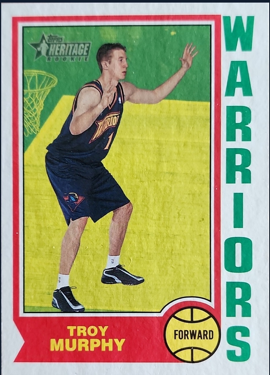 2001 Topps Heritage Troy Murphy #186 Golden State Warriors