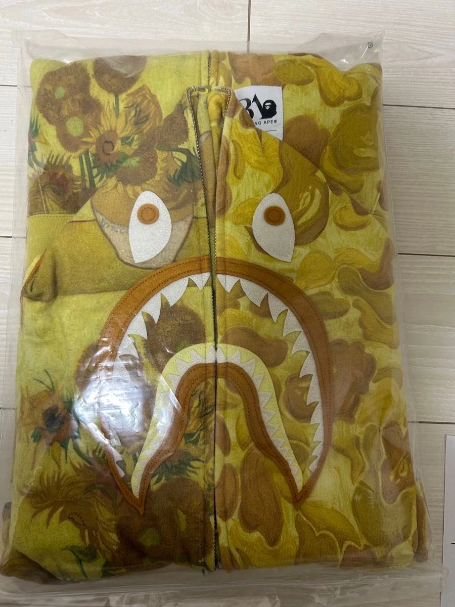 A BATHING APE (BAPE) Felpa con cappuccio e zip intera BAPE x VGM Shark 3XL US XXL mimetica testa di scimmia una scimmia da bagno Giappone