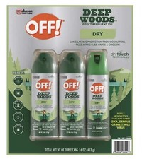 OFF Deep Woods Dry Insect Repellent Set /3 pack Mosquito Insect Repellant