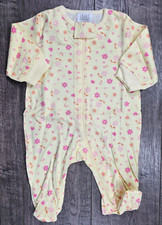 Baby Girl Clothes Nwot Child Mine Preemie Newborn to 6lb Yellow Flower Outfit