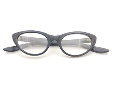 Vintage Safilo Fedra Wood-Grain Brown Cat-Eye Eyeglass 5 3/4 Frame Only