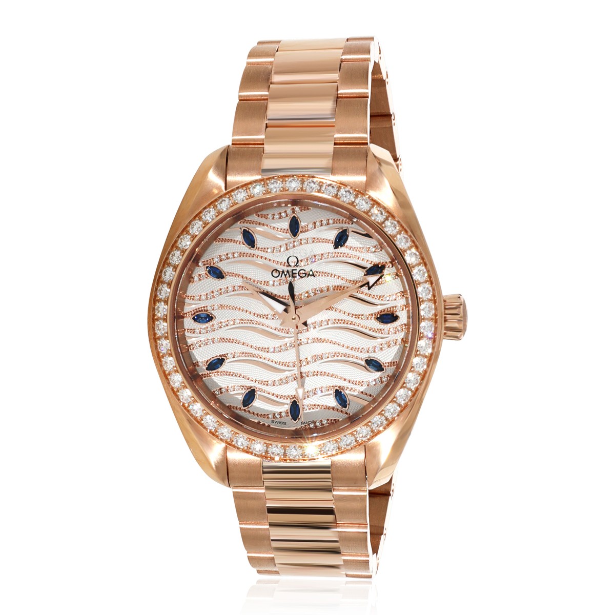 omega rose gold aqua terra