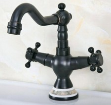 Black Oil Rubbed Brass Kitchen Faucet Bathroom Sink Mixer Tap 360 Swivel 2nf649