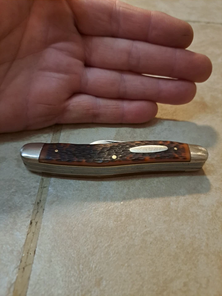 复古 20 世纪 60 年代 Kabar 1108 美国 3 刀片口袋刀 — 第 4/4 张图片