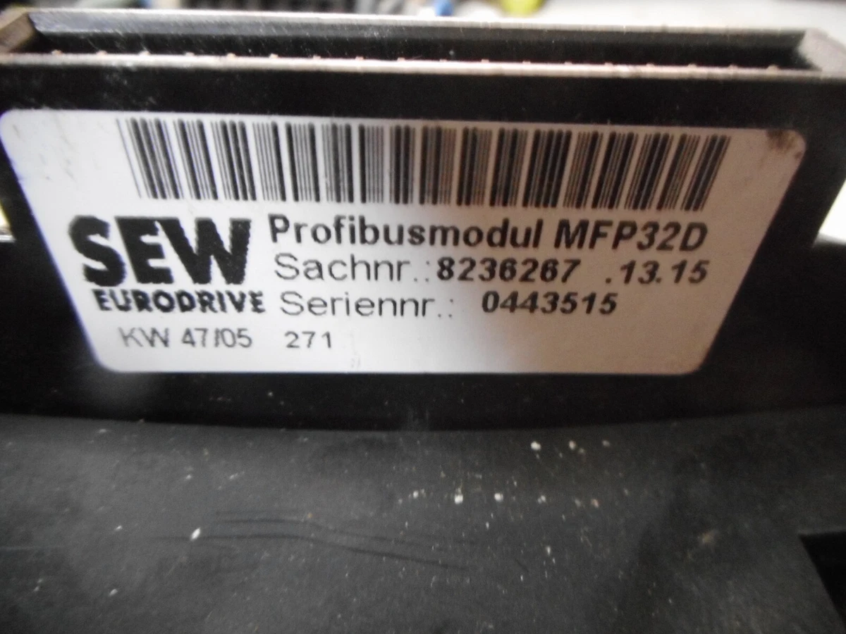 SEW EURODRIVE PROFIBUS I/O MODULE - 6 Inputs M12 Connectors 