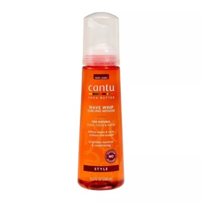 Cantu for Natural Hair Wave Whip Curling Mousse 8.4 oz No Cap