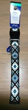 Top Paw® Reflective Rechargeable Adjustable Fashion BOHO L Dog Collar 18-26" 