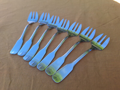 Guy Degrenne 7er Set Dessertgabeln Top Zustand
