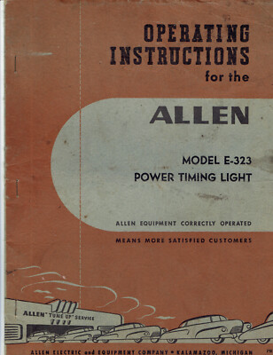 洋書 Alleno 101creations Vintage 1948-52 Operating Manuals: Allen Electric and Equipment Co