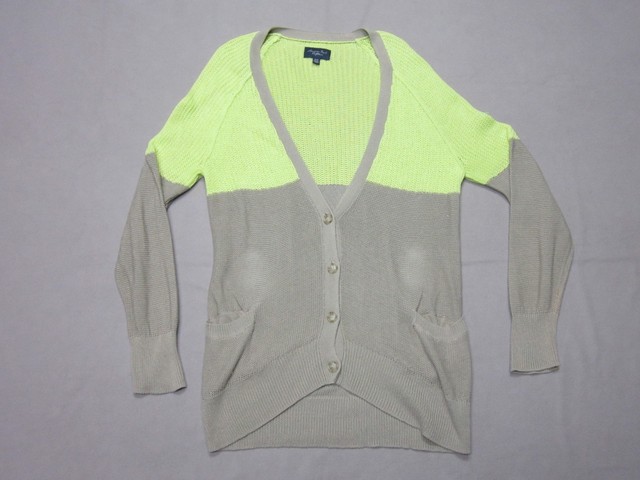 womens lime green cardigan