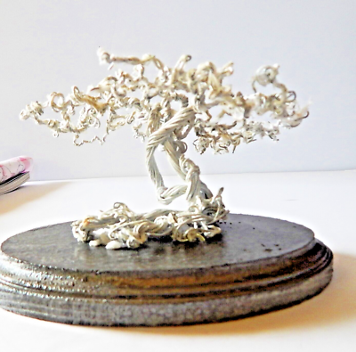 Tree of Life Artisian Bonsai Tree Twisted Metal Branches One of Kind  Handcrafted | eBay