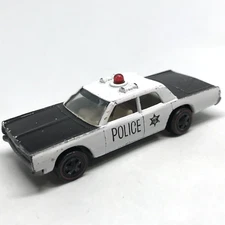 Hot Wheels Redline Custom Police Cruiser 1969 "1968" White - Made In U.S.A.