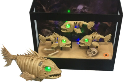fish skeleton accessory for aquarium Amazon.com : Cute Decor Mini Funny Skeleton Fishing Halloween Decoration, Skull Tank Decorations Garden Pond Accessories Figurines, Indoor Computer Bookshelf Christmas Statue Desk : Pet Supplies Realistic fish skeleton aquarium fish tank ornament made from aquatic Glow In The Dark Shark