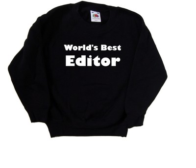 World's Best Editor Kinder Sweatshirt