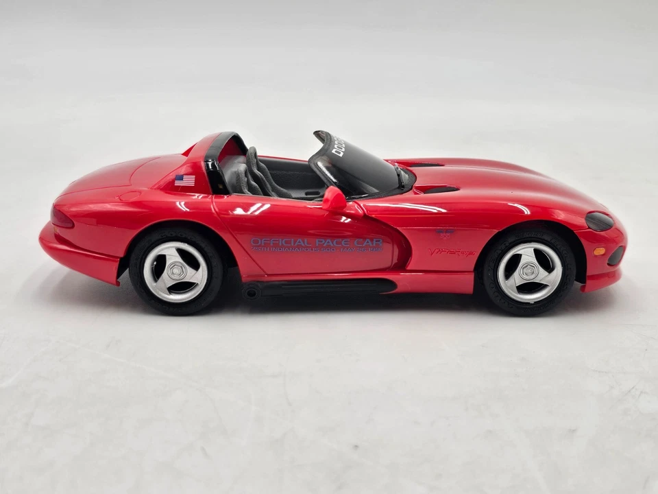 Dodge Viper 1992 rojo Indy 500 coche de ritmo raro de colección concesionario ventas promoción 1/25 AMT ERTL Foto 2 de 4