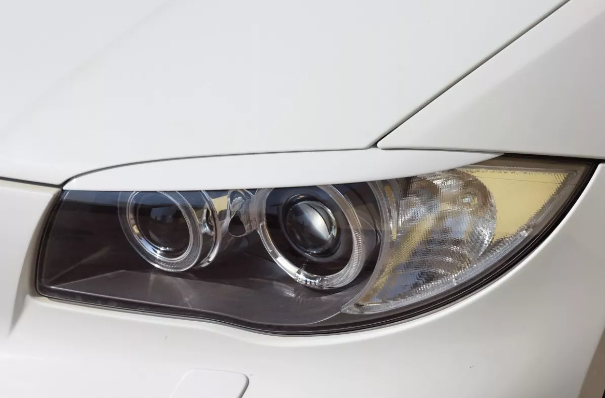 BMW 1 e87 e88 e81 e82 eyebrows Genuine ABS plastic NEW headlights