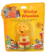 TOMY The Get Along Gang Windup Wheelies Dotty Dog Toy Vintage NOS 1984