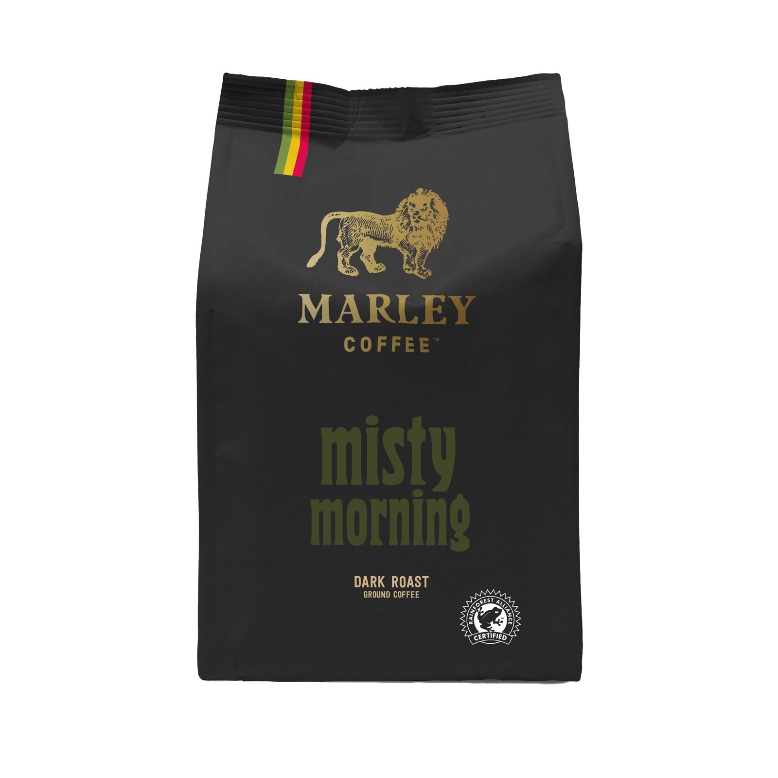 Marley Coffee Strong Dark Roast Ground Coffee 227g Misty Morning Blend From The