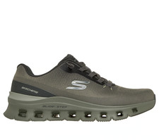 Skechers Shoes Men Slip On Sport Glide Step Air Memory Foam Comfort Olive 233132