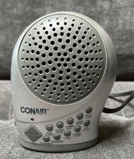 Conair Sound Therapy Sleep Machine-Model SU12-Silver-Night Light-EUC