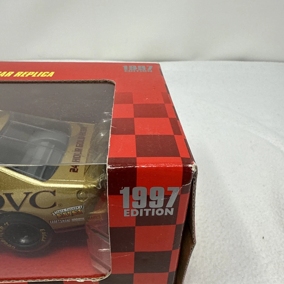 Geoff Bodine Die Cast 1997 Racing Champions #7 QVC Gold Rush escala 1/24 NASCAR Foto 2 de 4