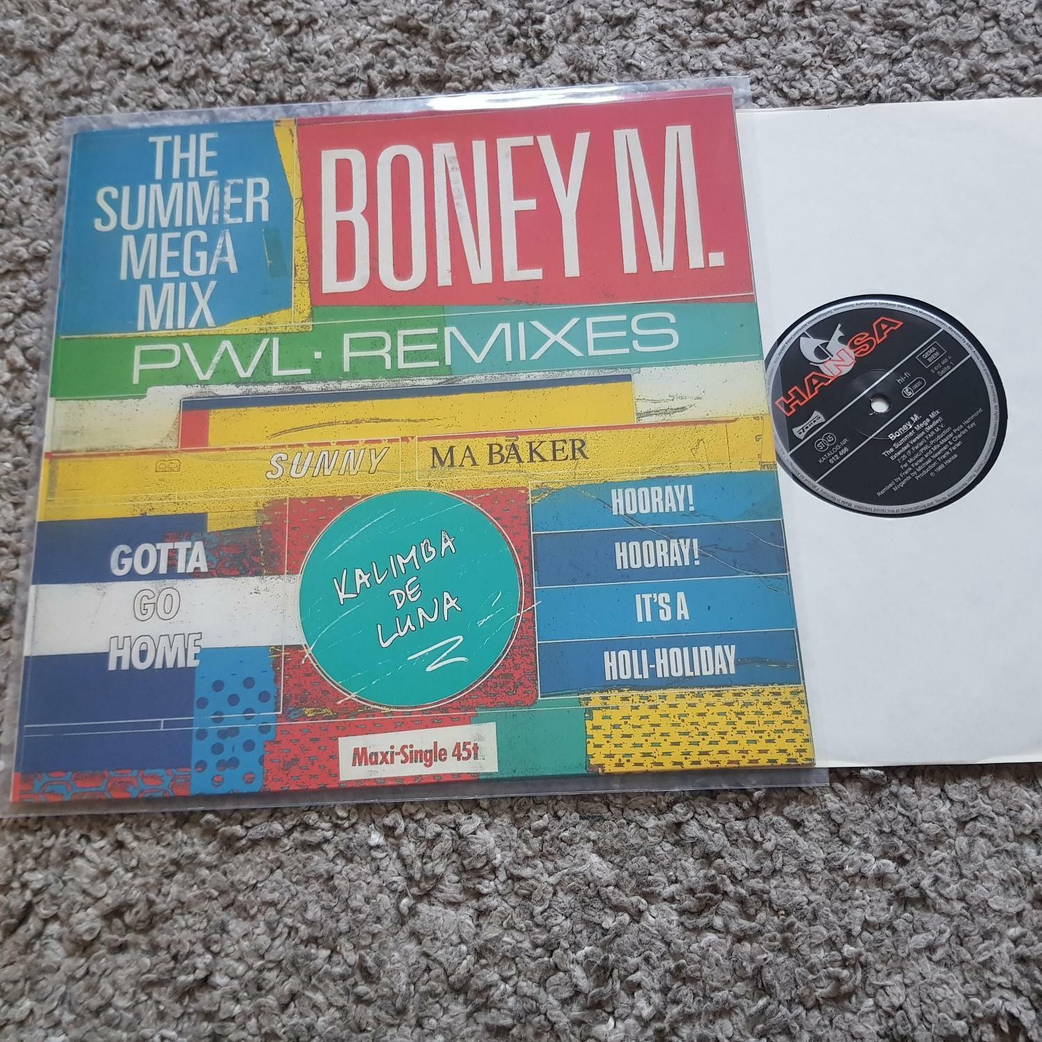 Boney M. - The Summer Mega 12'' Disco Vinyl Germany/ PWL REMIXES
