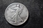 1917-S OBV F VF Bold Devices Walking Liberty Half Dollar PSC#2