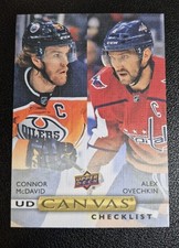 2019-20 Upper Deck UD Canvas Connor McDavid/Alex Ovechkin #C90