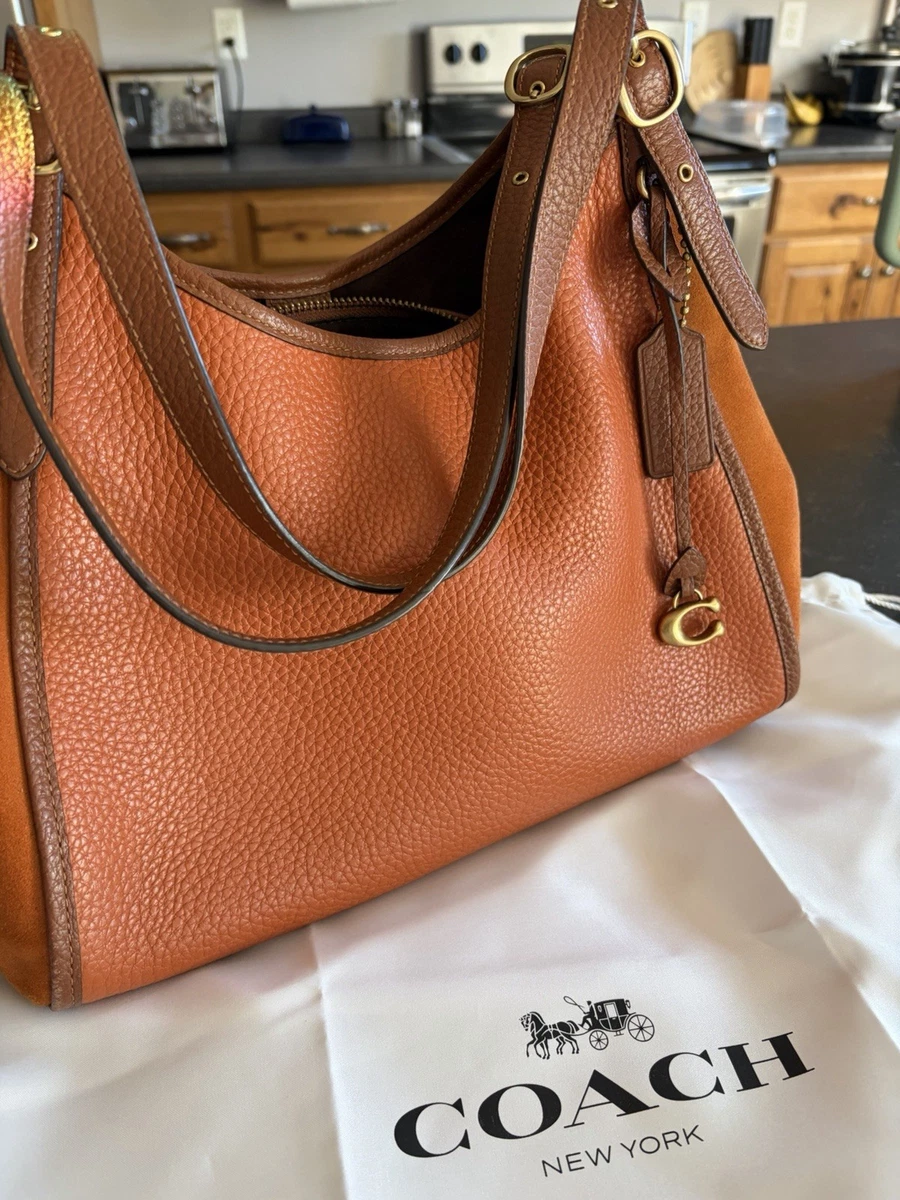 Coach Suede Shoulder Bags for Women for sale - eBay