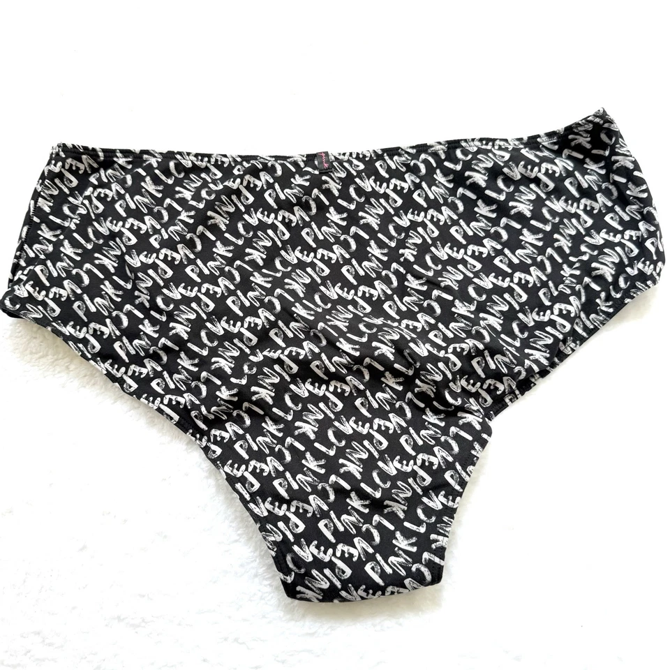 Victoria's Secret Pink PERIOD PANTY Hipster XXL black logo - Image 3 of 4