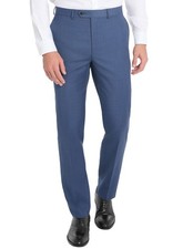 Michael Kors Mens Modern-Fit Wool-Blend Dress Pants 38W x 34L Blue - NWT 190
