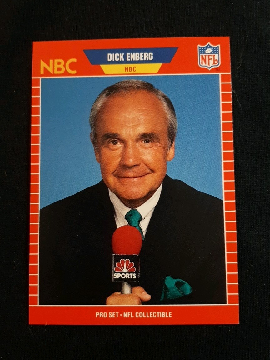 1989 Pro Set Dick Enberg Announcer Collectible #24 NBC